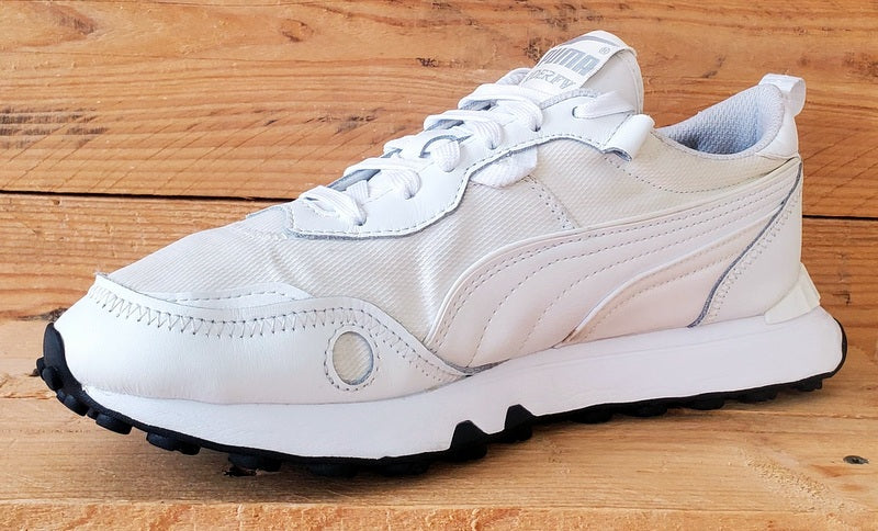 Puma Rider FV Low Textile/Leather Trainers UK6/US7/EU39 387172-02 White