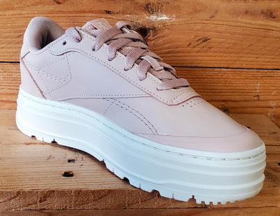 Reebok Club C Double Geo Low Leather Trainers UK3.5/US6/EU36.5 H69145 Pink