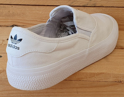 Adidas 3mc Slip-On Low Canvas Trainers UK7.5/US8/EU41 EG2638 Cloud White