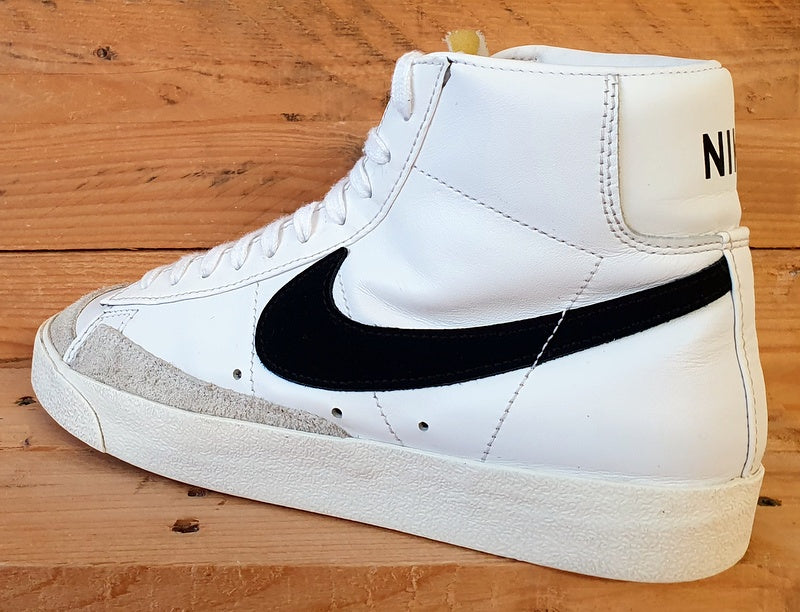 Nike Blazer Mid 77 Leather Trainers UK7/US9.5/EU41 CZ1055-100 White/Black