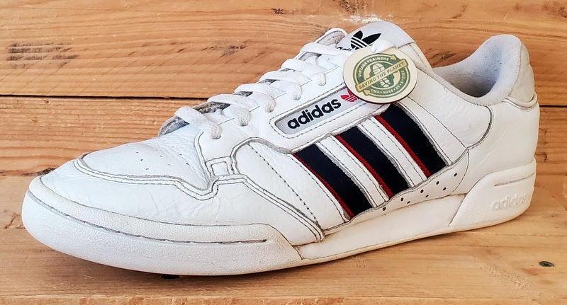Adidas Continental Low Leather Trainers UK9.5/US10/EU44 FX5090 White/Navy