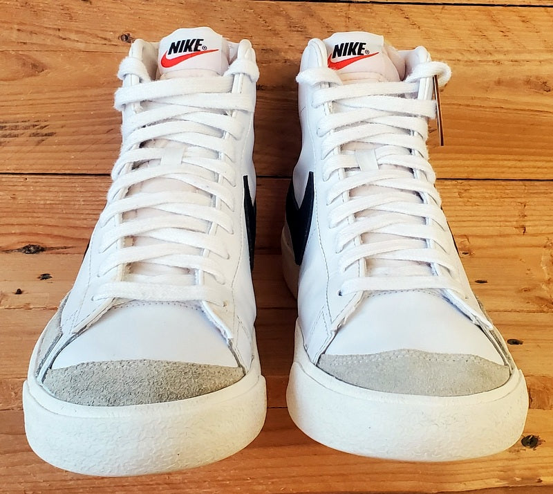 Nike Blazer 77 Mid Leather Trainers UK10/US11/EU45 BQ6806-100 White/Black