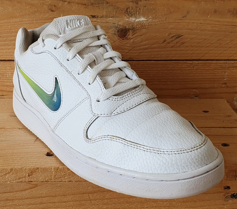 Nike Ebernon Premium Low Leather Trainers UK9.5/US10.5/EU44.5 AQ1774-100 White