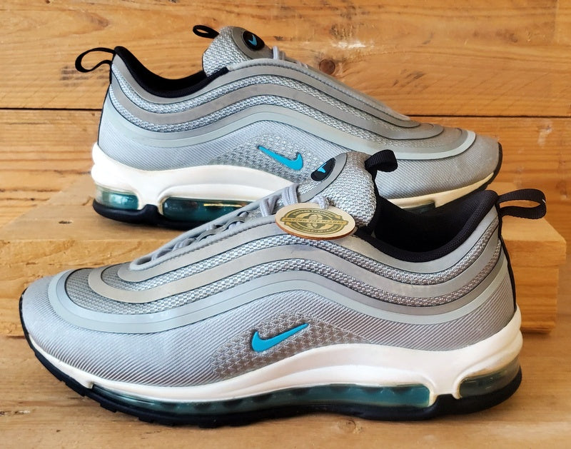 Nike Air Max 97 Ultra Low Trainers UK6/US8.5/EU40 917704-001 Silver/Marine Blue
