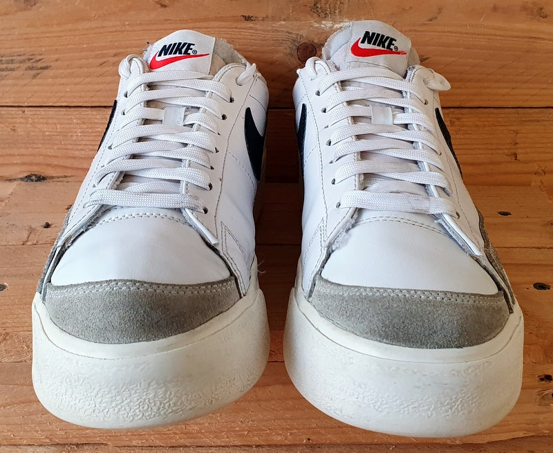 Nike Blazer Platform Low Leather Trainers UK6.5/US9/E40.5 DJ0292-101 White/Black