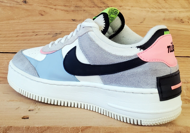 Nike Air Force 1 Shadow Low Trainers UK6/US8.5/EU40 CU8591-101 Sunset Pulse Blue