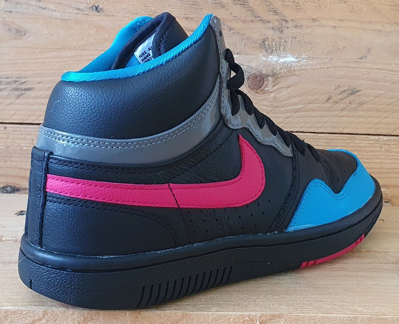 Nike Court Force Mid Leather Trainers UK4/US6.5/EU37.5 407872-040 Black/Blue