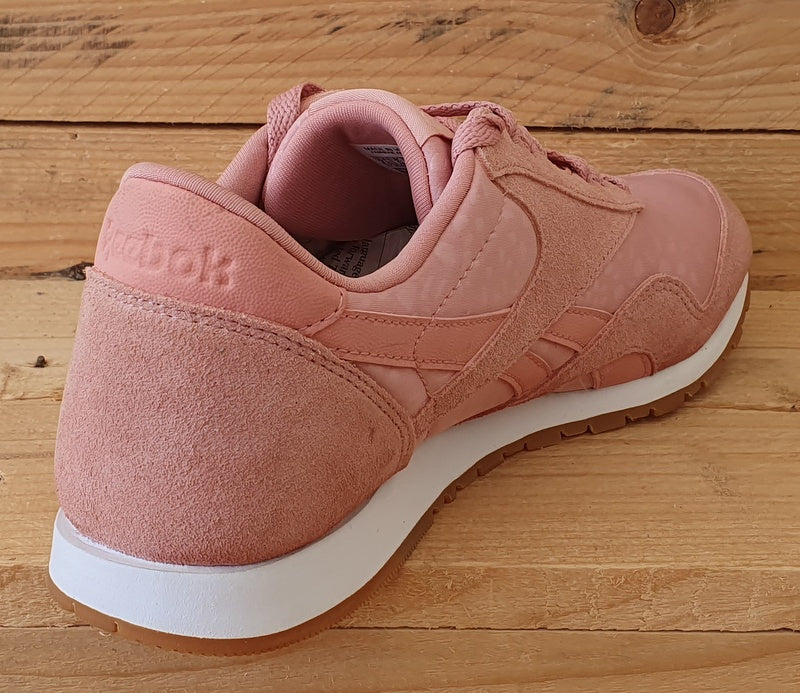 Reebok Classic Low Textile/Suede Trainers UK5/US7.5/EU38 BS9447 Pink/White/Gum