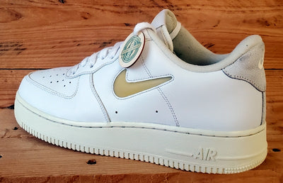 Nike Air Force 1 Jewel Low Leather Trainers UK9/US10/E44 DC8894-100 Pale Vanilla
