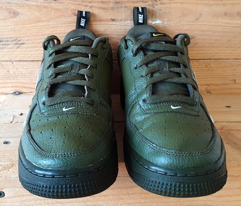 Nike Air Force 1 07 Low Leather Trainers UK5/US5.5Y/EU38 AR1708-300 Olive Khaki