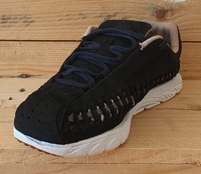 Nike Mayfly Woven Low Suede Trainers UK6/US8.5/EU40 833802-002 Black/White