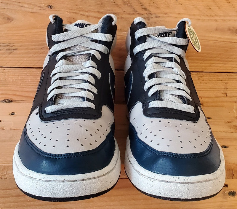 Nike Court Vision Mid Leather Trainers UK7/US8/EU41 DN3577-004 Light Iron Ore