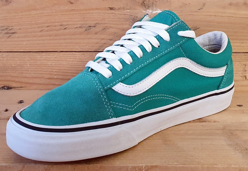 Vans Old Skool Low Suede Trainers UK7.5/US8.5/EU41 751505 Green/White