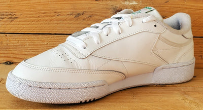 Reebok Club C 85 Low Leather Trainers UK7/US8/EU40.5 AR0456 White/Green