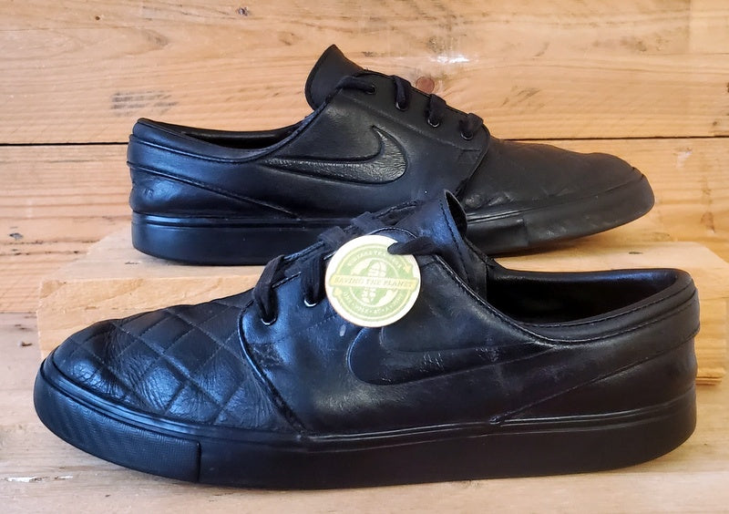 Nike Stefan Janoski Elite Leather Trainers UK9.5/US10.5/EU44.5 833600-006 Black