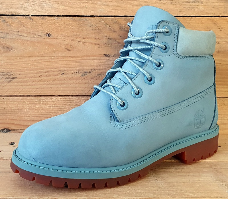 Timberland Premium High Suede Boots UK4/US4.5/EU37 A1KQ4 Stone Blue