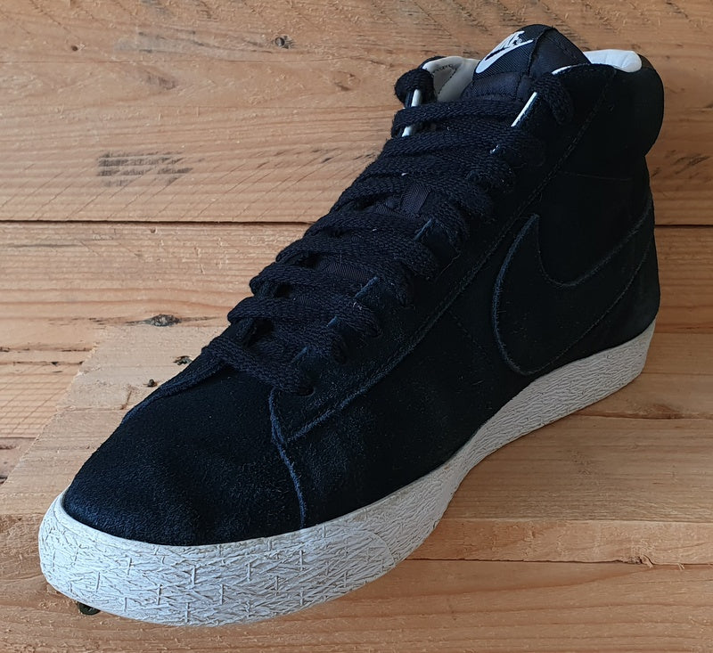 Nike Blazer Mid Suede Trainers UK12/US13/EU47.5 371761-027 Black/White