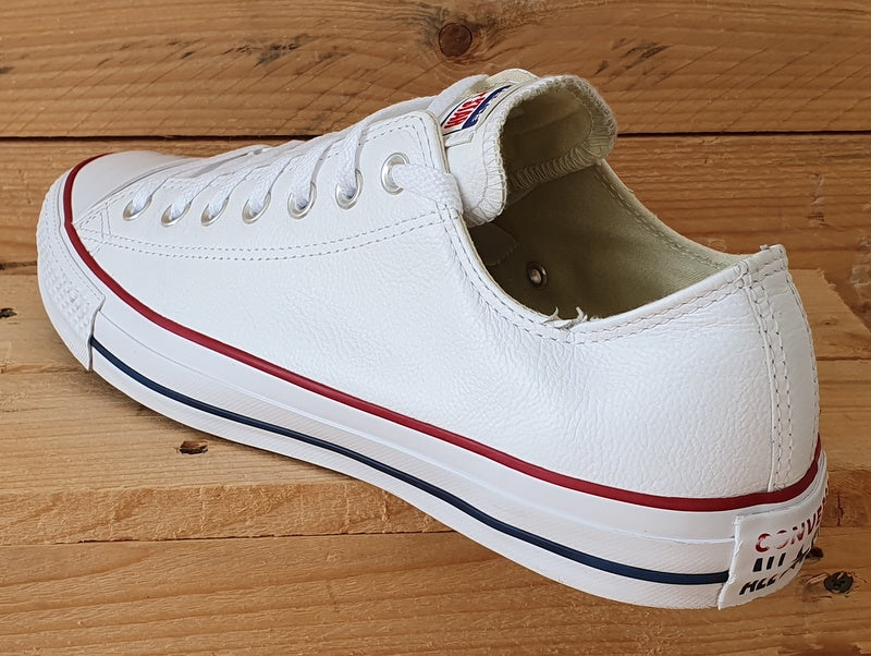 Converse Chuck Taylor Low Leather Trainers UK11/US11/EU45 132173C White/Red