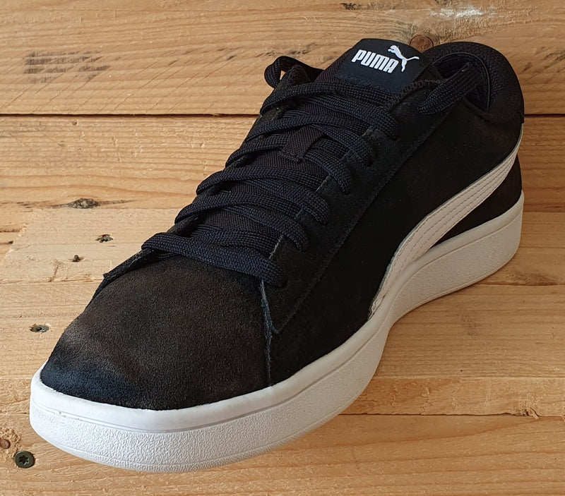 Puma Smash V2 Low Suede Trainers UK10/US11/EU44.5 364989-01 Black/White