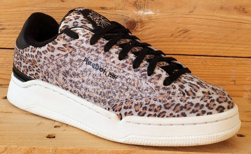 Reebok Classic AD Court Low Suede Trainers UK6/US8.5/EU39 FY7345 Leopard