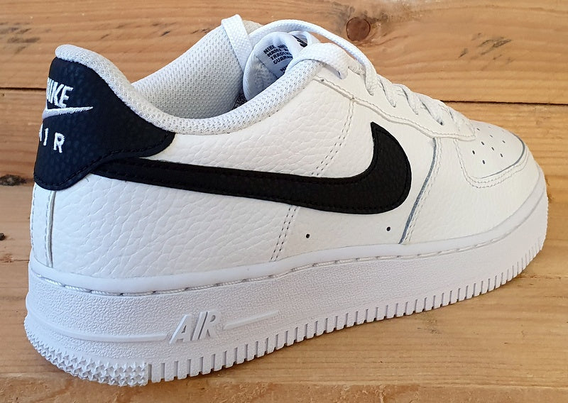 Nike Air Force 1 Low GS Leather Trainers UK4.5/US5Y/E37.5 CT3839-100 White/Black