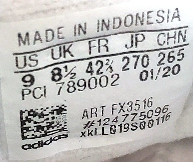 Adidas Continental 80 Low Leather Trainers UK8.5/US9/EU42.5 FX3516 White