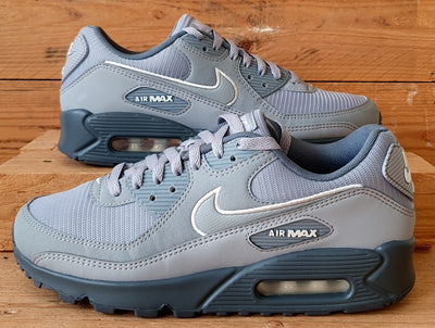 Nike Air Max 90 Low Textile Trainers UK7/US8/EU41 FJ4218-002 Wolf Grey/White