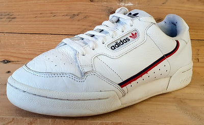 Adidas Continental 80 Low Leather Trainers UK7/US7.5/EU40.5 G27706 White/Red