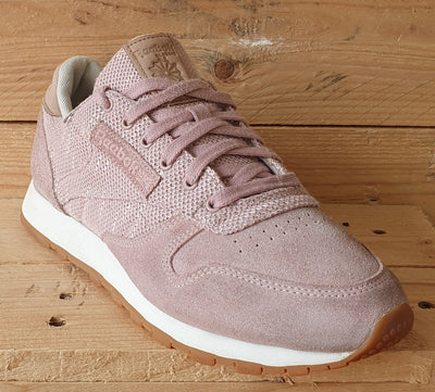 Reebok Classic Low Textile/Suede Trainers UK5/US7.5/EU38 BS7951 Pink/White