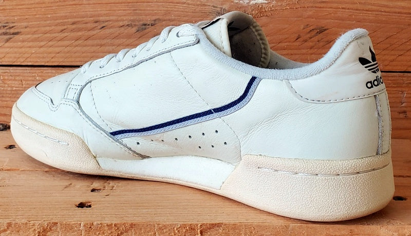 Adidas Continental 80 Low Leather Trainers UK7/US7.5/EU40.5 F99721 Off White