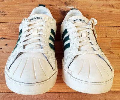 Adidas Streetcheck Low Leather Trainers UK10.5/US11/E45 ID6061 Cream White/Green