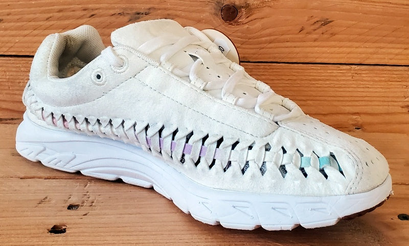 Nike Mayfly Woven Low Suede Trainers UK4.5/US7/EU38 833802-101 Sail/Orchid Mist