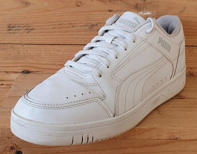 Puma Rebound Joy Low Leather Trainers UK11/US12/EU46 380747-02 Triple White