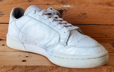 Adidas Continental 80 Low Leather Trainers UK9.5/US10/EU44 CG7120 Triple White