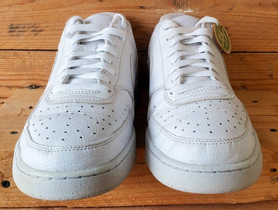 Nike Court Vision Next Nature Low Leather Trainers UK9.5/US10.5/EU44.5 White