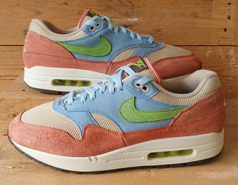 Nike Air Max 1 Low Suede Trainers UK10.5/US11.5/EU45.5 DV3196-800 Madder Root