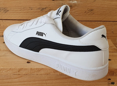 Puma Smash V2 Low Leather Trainers UK10/US11/EU44.5 365215-01 White/Black