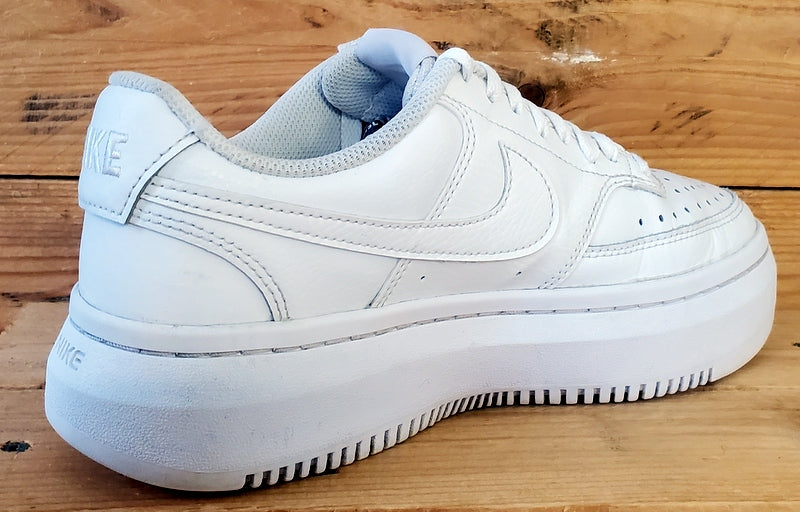 Nike Court Vision Alta Leather Trainers UK7/US9.5/EU41 DM0113-100 Triple White