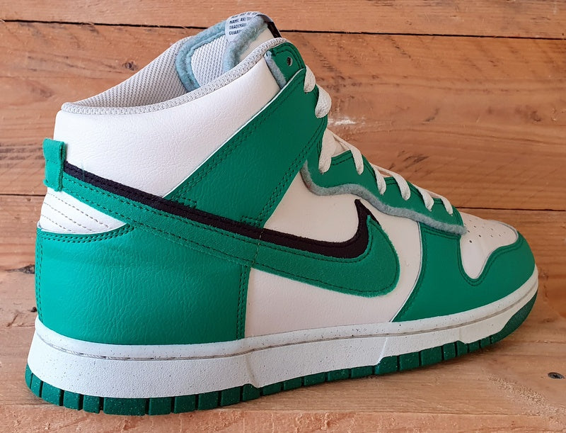 Nike Dunk High SE Leather Trainers UK10/US11/EU45 DO9775-001 Stadium Green