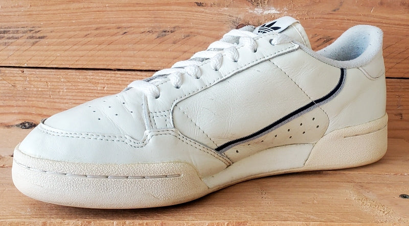 Adidas Continental 80 Low Leather Trainers UK7/US7.5/EU40.5 F99721 Off White