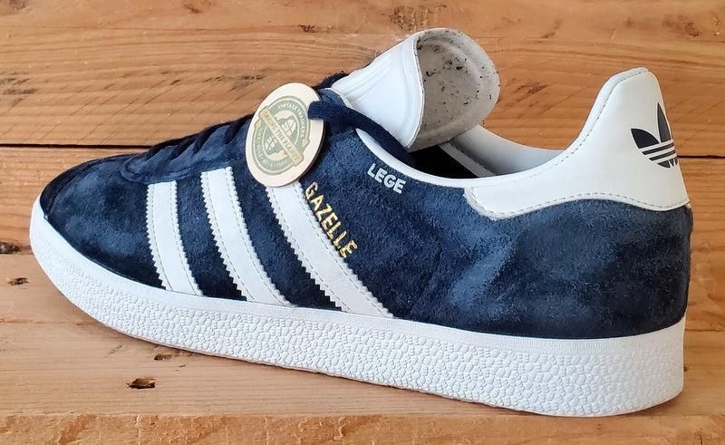 Adidas Gazelle Low Suede Trainers UK9.5/US10/EU44 BB5478 Collegiate Navy/White