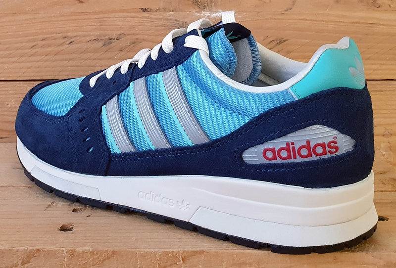 Adidas Isambard Low Textile/Suede Trainers UK7/US7.5/E40.5 GW5386 Blue/Silver