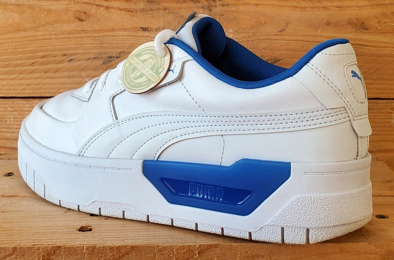 Puma Cali Low Leather Trainers UK7.5/US10/EU41 384008-03 White/Blue