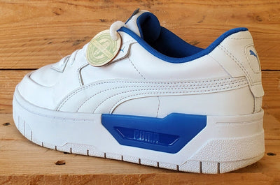Puma Cali Low Leather Trainers UK7.5/US10/EU41 384008-03 White/Blue