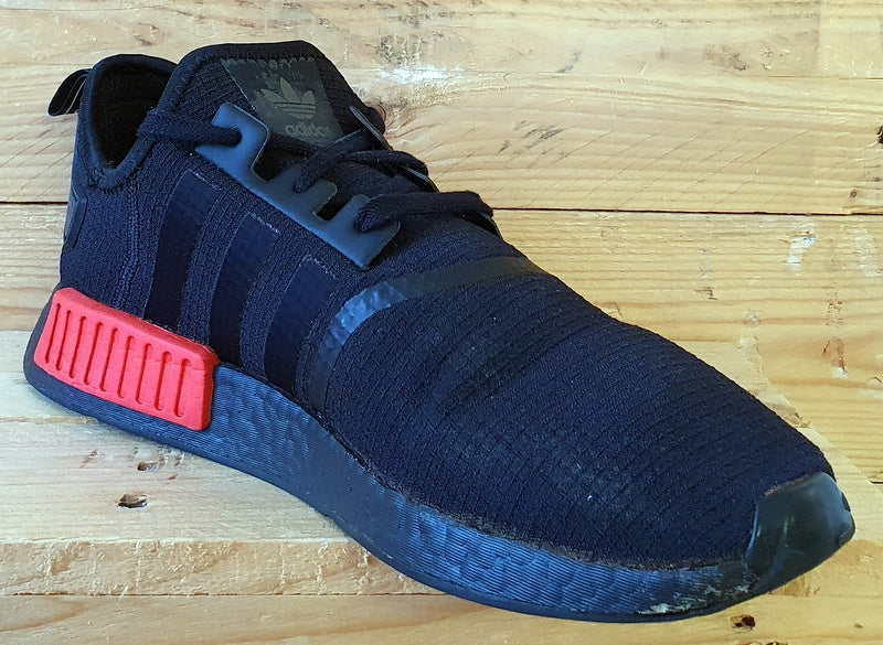 Adidas NMD R1 Low Textile Trainers UK11.5/US12/EU46.5 B37618 Black/Red