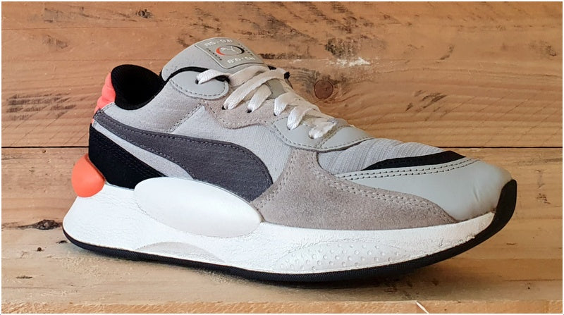 Puma RS 9.8 Leather Low Trainers UK5 US6C EU38 372536 01 Grey White Orange VintageTrainers