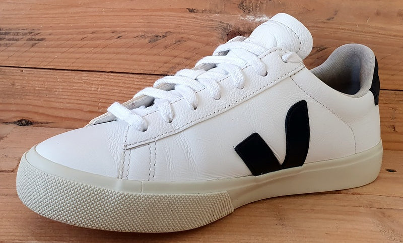 Veja Campo Chromefree Low Leather Trainers UK7/US8/EU41 White/Black