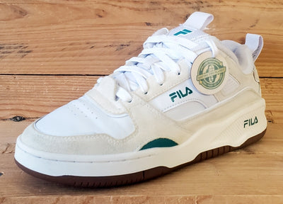 Fila Corda Low Leather/Suede Trainers UK4.5/US7/EU38 5TM02042-160 White/Green