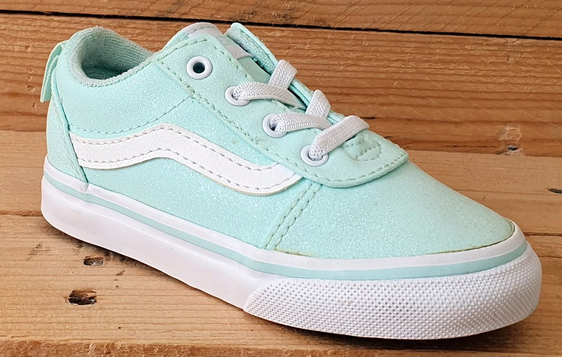 Vans Old skool OTW Glitter Toddlers Trainers 721356 Ice Green/Gum UK7/US7.5/EU24