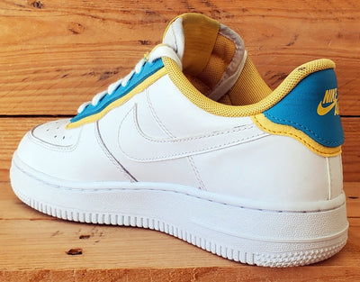 Nike Air Force 1 Low Leather Trainers UK4.5/US7/EU38 AA0287-105 White/Topaz